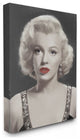 Stupell Industries Marilyn Portrait Black And White Vintage Movie Star, 24 x 30