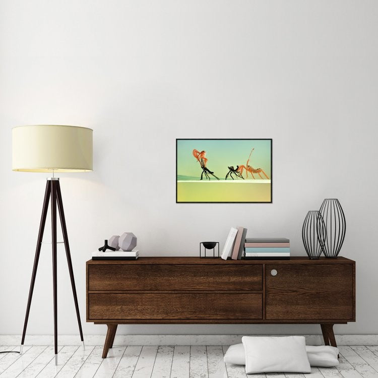 "Re-Born" Framed Canvas Giclee by Donald Jusa, 31x21"