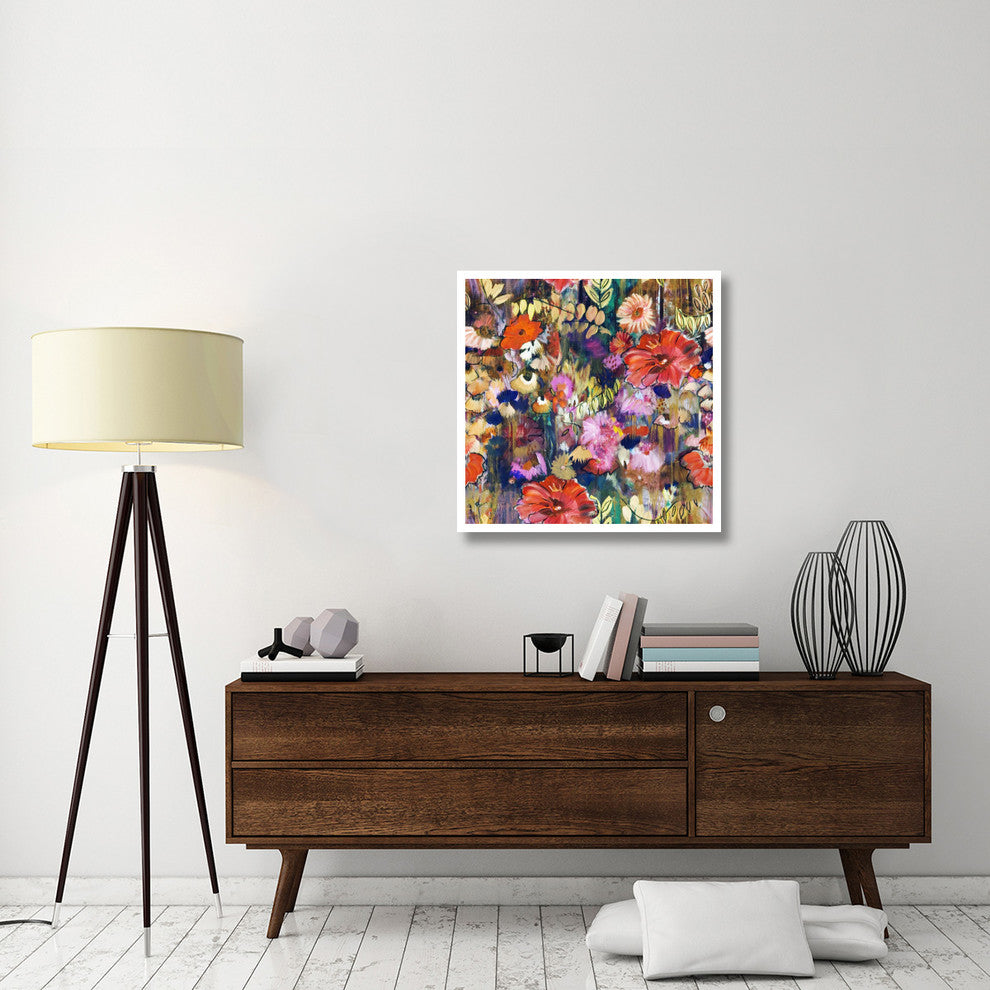 "Garden of Golden Threads" Digital Paper Print by Joan Elan Davis, 32"x32"