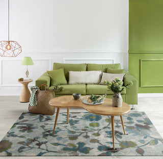 Stella Teal Reflections Rug, 3'3"x4'11"