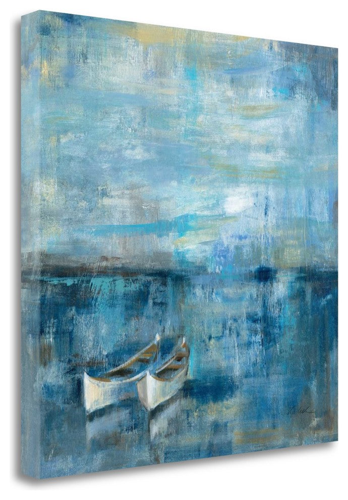 "Two Boats" By Silvia Vassileva, Giclee Print on Gallery Wrap Canvas
