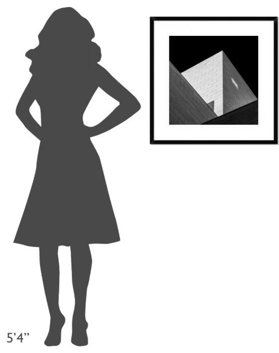 "Triangles" Framed Digital Print by Hilde Ghesquiere, 26"x26"