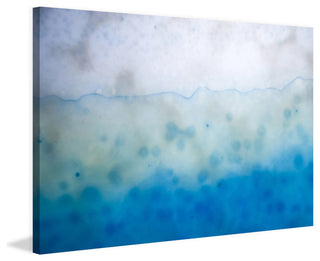 "Blue Liquid" Painting Print on Canvas