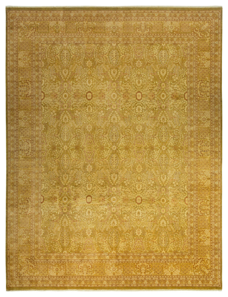 Mogul, One-of-a-Kind Hand-Knotted Area Rug Green, 9'4"x11'10"