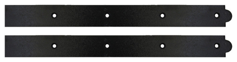Traditional Hinge Fronts,Pair, Black, 24"