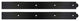 Traditional Hinge Fronts,Pair, Black, 24"
