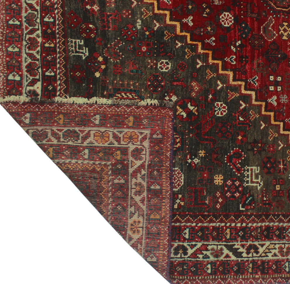 Fine Vintage Distressed Blaeclea Red Rug