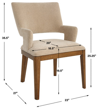 Uttermost Aspect Mid-Century Dining Chair
