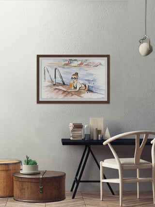 "Freshen Up" Framed Painting Print, 24"x16"