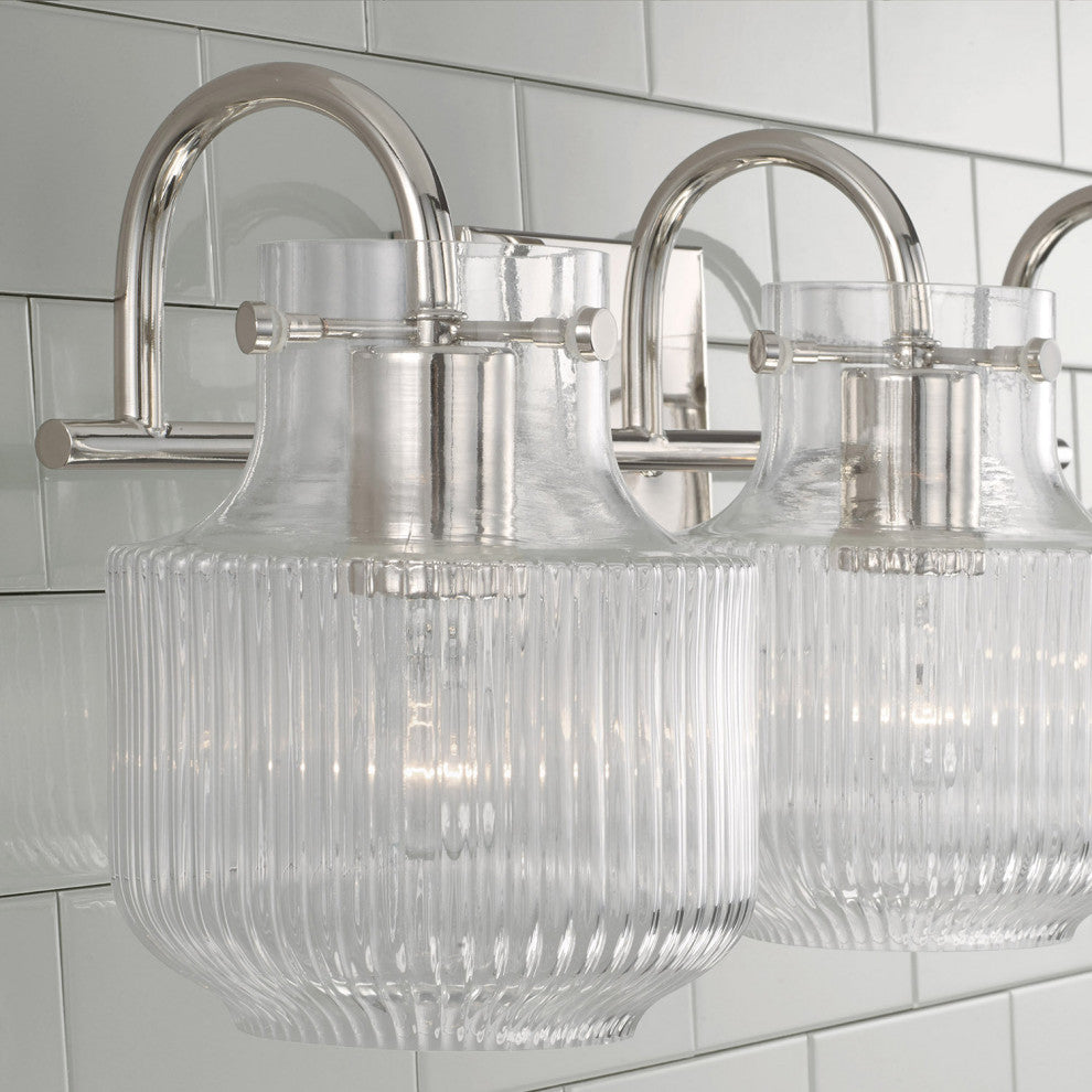 Capital Lighting 145131 Nyla 3 Light 24"W Bathroom Vanity Light - Polished