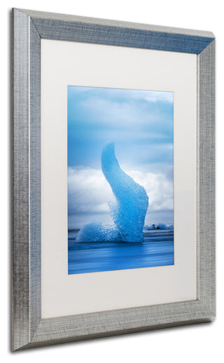 Philippe Sainte-Laudy 'Blue Flame' Matted Framed Art