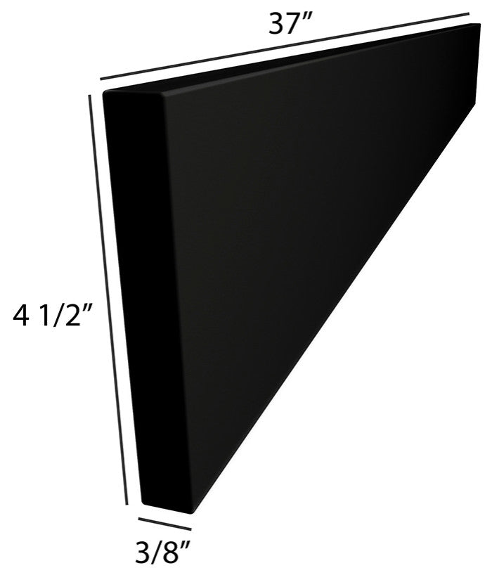 Dyconn Faucet True Solid Surface Backsplash, 37" Backsplash