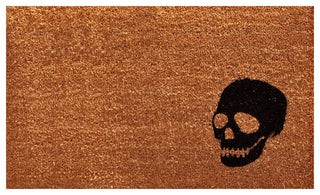 Black Skull Doormat