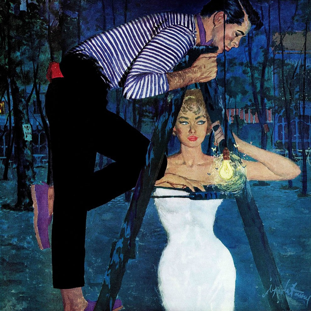 "Gigilo" Painting Print on Canvas by Coby Whitmore