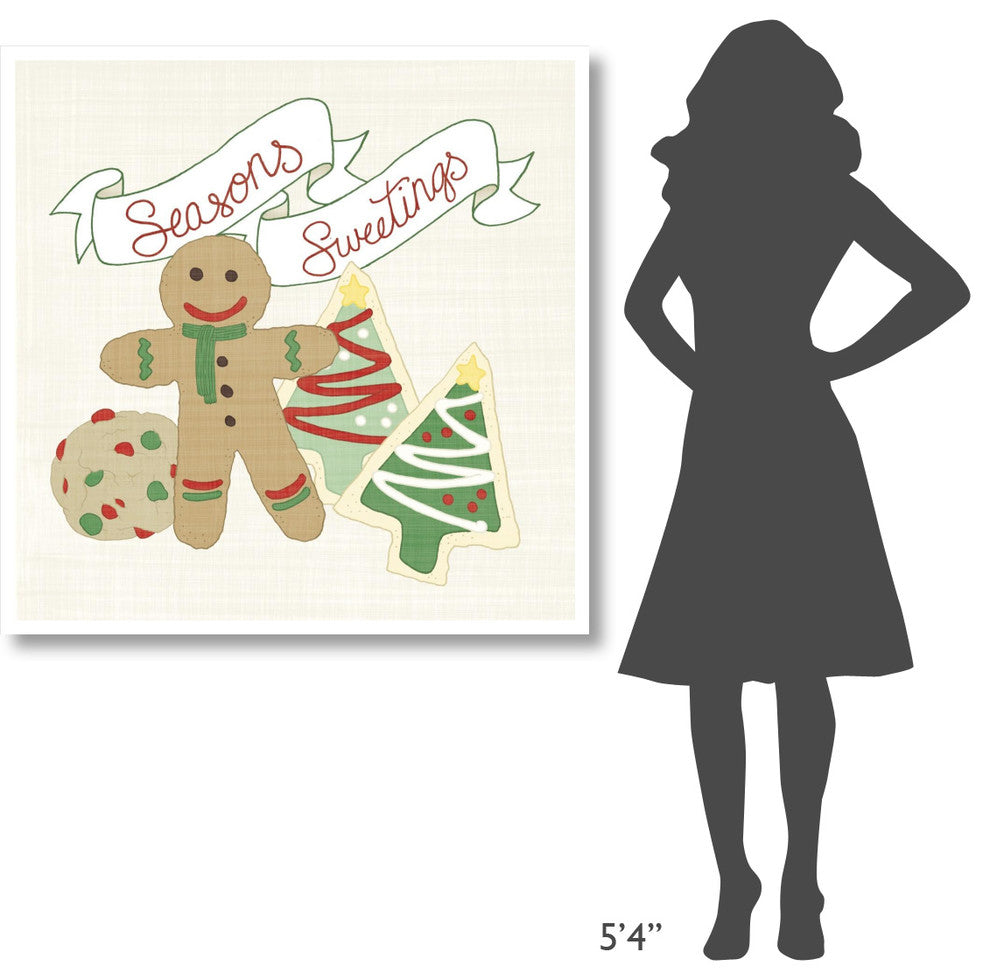 "Seasons Sweetings IV v2" Digital Paper Print by Elyse DeNeige, 42"x42"