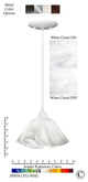 Jezebel Radiance Lily Small Pendant, White Cloud