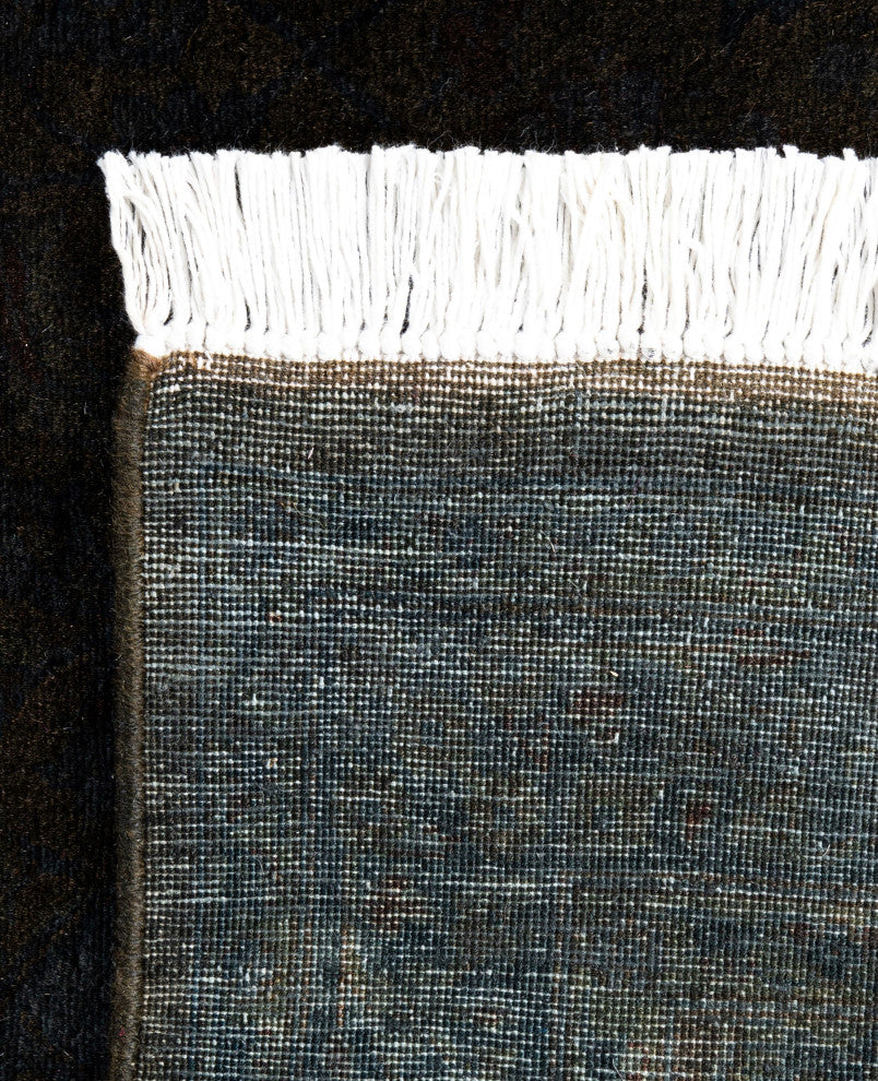 Overdyed One-of-a-Kind Hand-Knotted Area Rug Gray, 2' 6" x 10' 2"