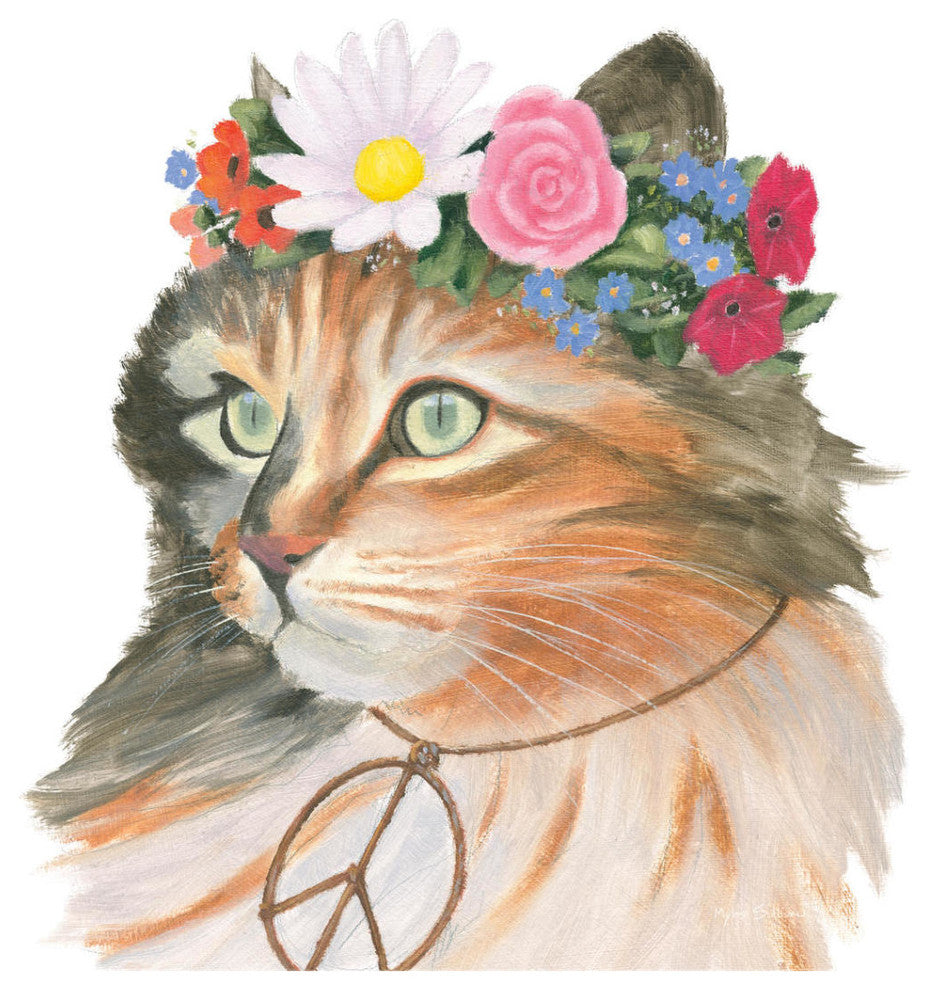 "Cattitude I" Digital Paper Print by Myles Sullivan, 38"x38"