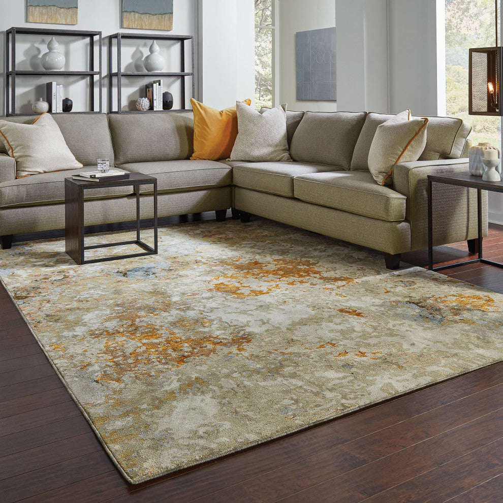 Elements Alabaster Gold/Beige Area Rug, 5'3"x7'3"