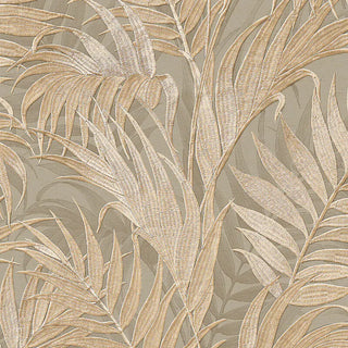 Textured Wallpaper Floral Featuring Palm Leaves, Gr322105