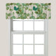 Green Watercolor Eucalyptus Window Valance