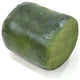 Pouf-Solid Handmade Leather Pouf (Recycled Foam with Fiber Fill), Green, {Round} 16x16x16