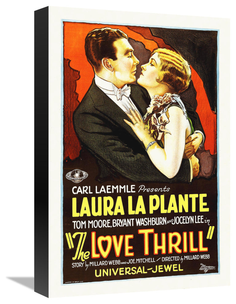 "The Love Thrill" Stretched Canvas Giclee by Hollywood Photo Archive, 12x18"