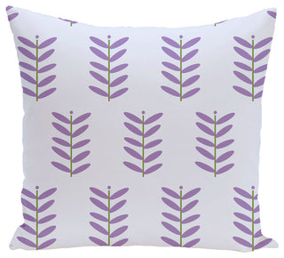 Petal Pusher Floral Print Pillow, Heather, 26"x26"