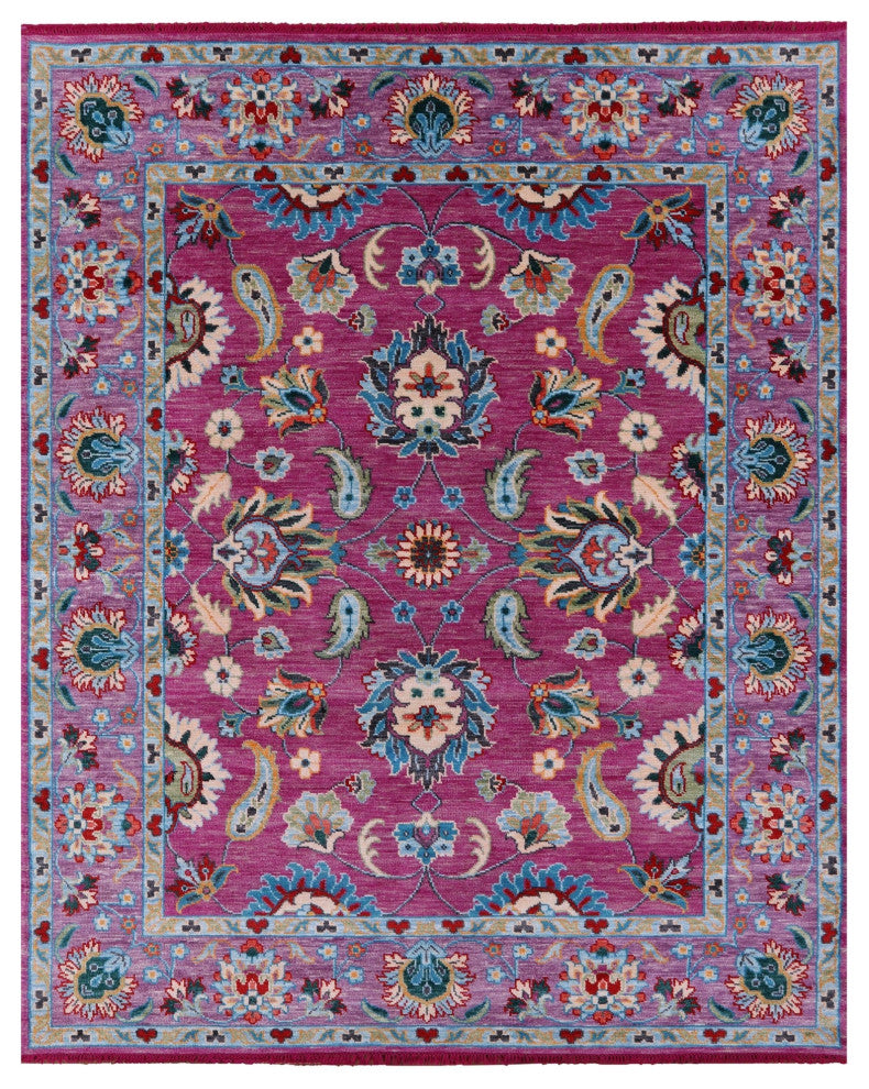 Persian Tabriz Hand Knotted Wool Rug 8' 0" X 10' 2" - Q15399