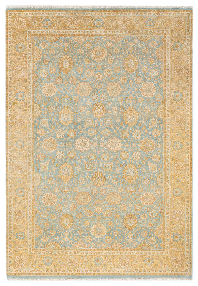Patel One-of-a-Kind Hand-Knotted Area Rug Light Blue, 6'1"x8'10"