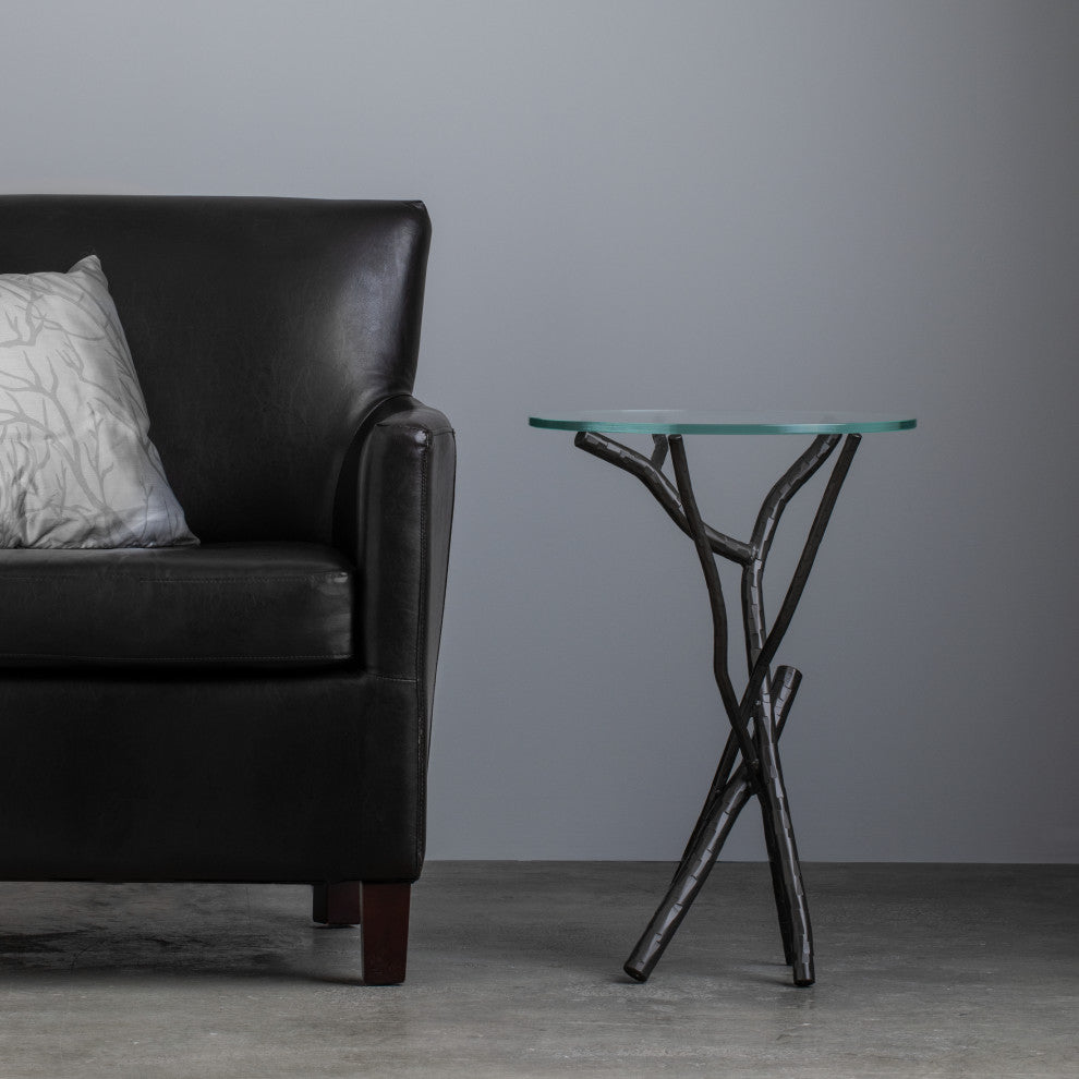 Brindille Accent Table, Black Finish