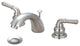 Accent Two Handle Widespread Bathroom Sink Faucet, Pvd Brushed Nickel