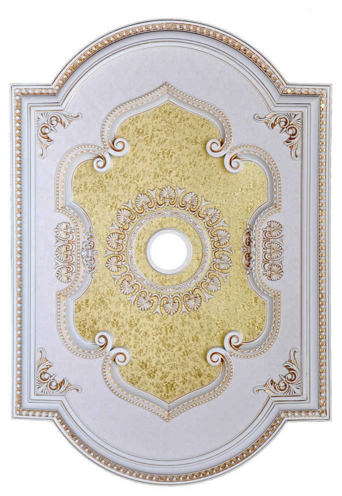 Artistry Lighting, Rectangular 51" x 36" White Ceiling Medallion, (Art0913-F1-075)