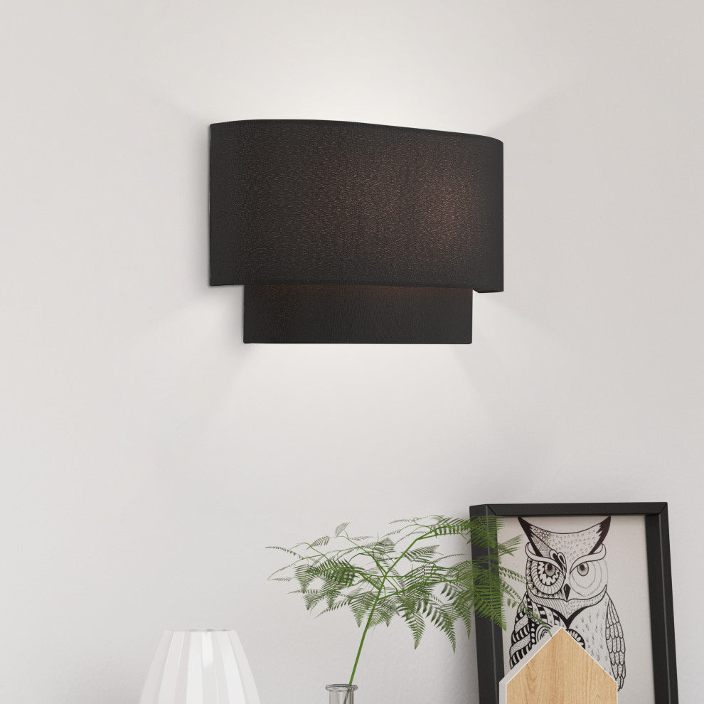 Bainbridge 2-Light Black ADA Sconce