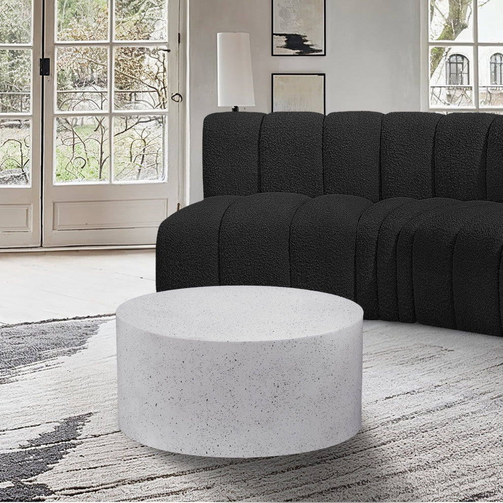 Terrazzo Coffee Table, White
