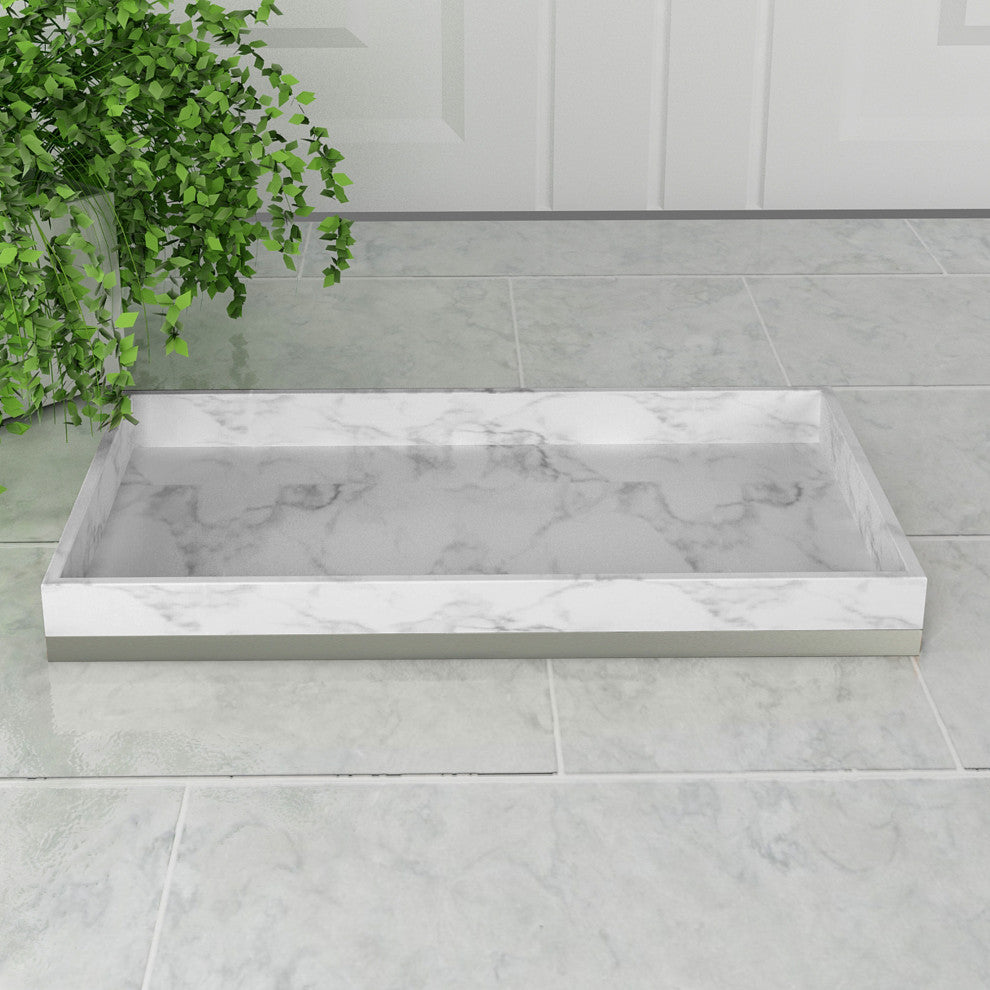 nu steel Misty Silver Collection Amenity Tray