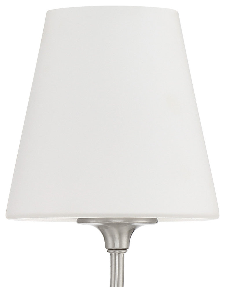 Libby Langdon for Crystorama Sylvan 1-Light Brushed Nickel Wall Mount