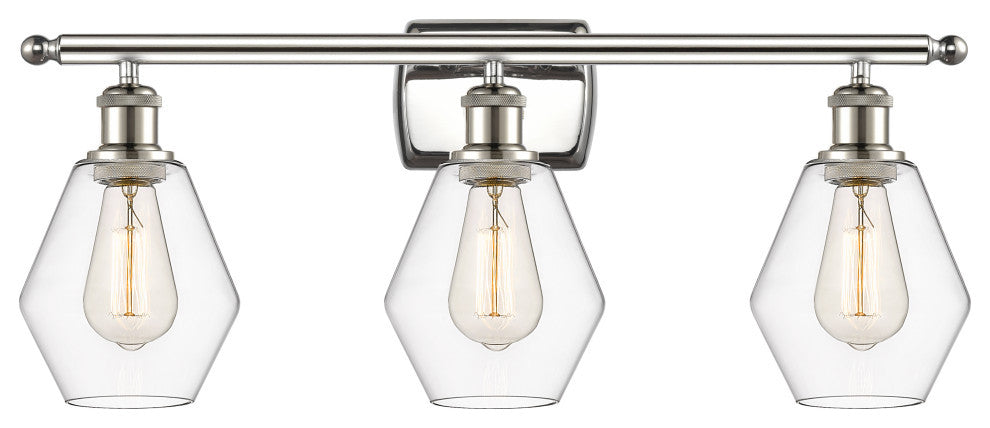 Innovations 516-3W-PN-G652-6-LED 3-Light Bath Vanity Light, Polished Nickel