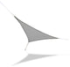 Sun Shade Sail Small Triangle 7' 4" Triangular, Silver