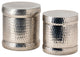 Preston Set of 2 Nickle Outdoor Stools