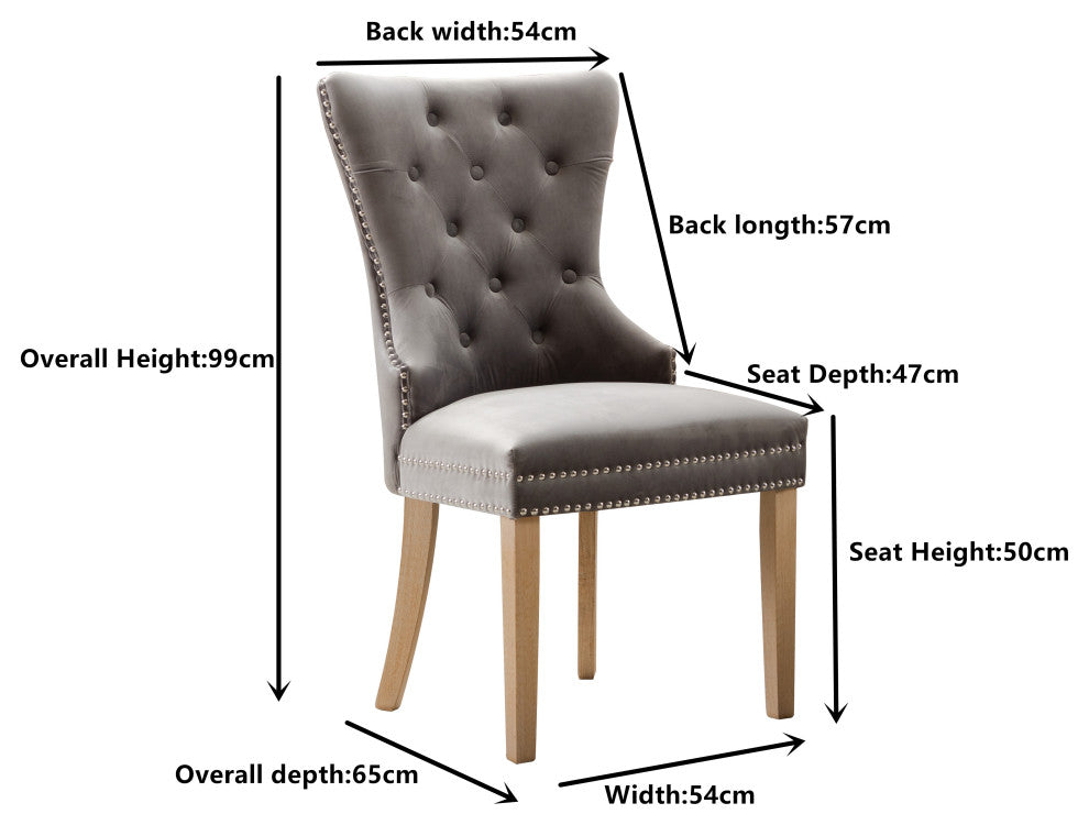 Home Beyond Velvet Upholstered Armless Dining Chairs, Light Gray