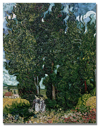 'The Cypresses' Canvas Art by Vincent van Gogh