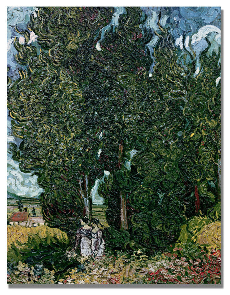 'The Cypresses' Canvas Art by Vincent van Gogh