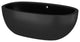 Avalon NativeStone Freestanding Soaking Tub, Charcoal, 62"