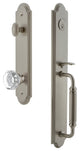 Arc 1-Piece Dummy Handleset, C Grip and Chambord Knob, Satin Nickel, 848505