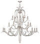 Serafina Foyer Chandelier, Brushed Nickel