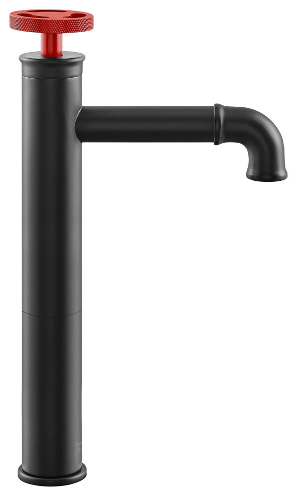 Avallon 12" Single Handle, Bathroom Faucet, Red