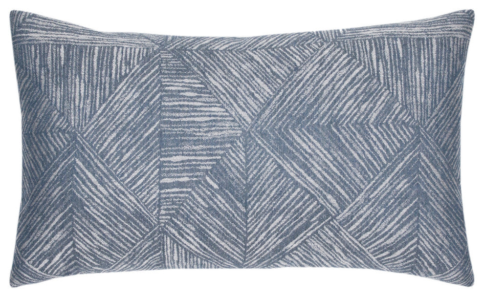 Reimagine Denim Lumbar Indoor/Outdoor Performance Pillow, 12"x20"