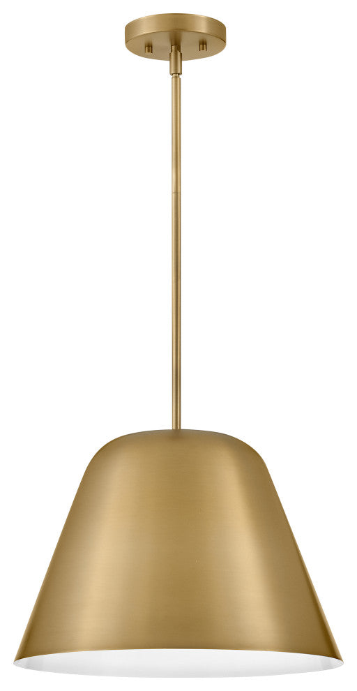 Lark Madi 16" Medium Pendant Light, Lacquered Brass