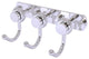 Mercury 3 Position Multi Hook with Twisted Accent, Polished Chrome